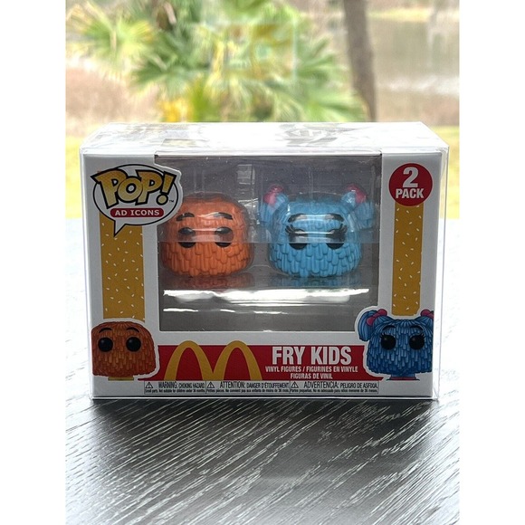 Funko Pop Ad Icons McDonald's Fry Kids 2-Pack, Some Box Damage, w/ Protector - Picture 1 of 7